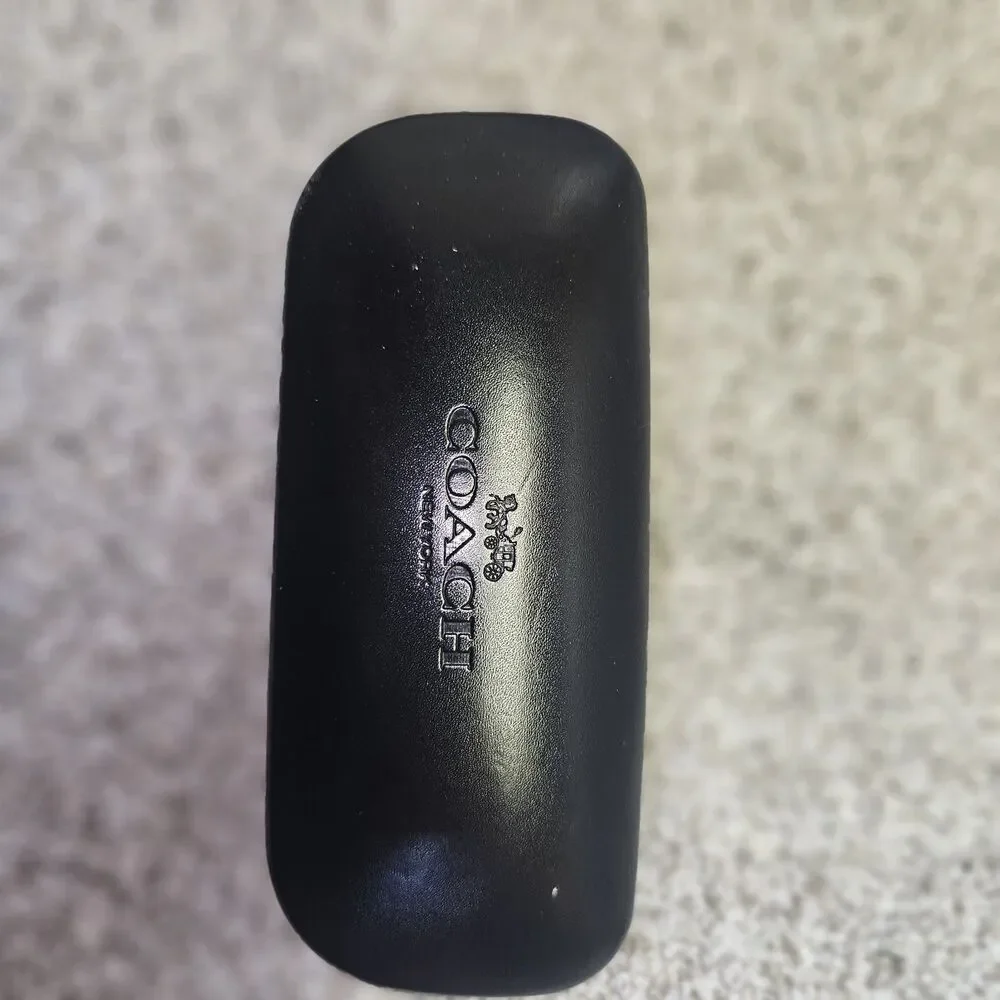 COACH New York Gloss Black‎ Sunglasses Clamshell HARD CASE ONLY - Large